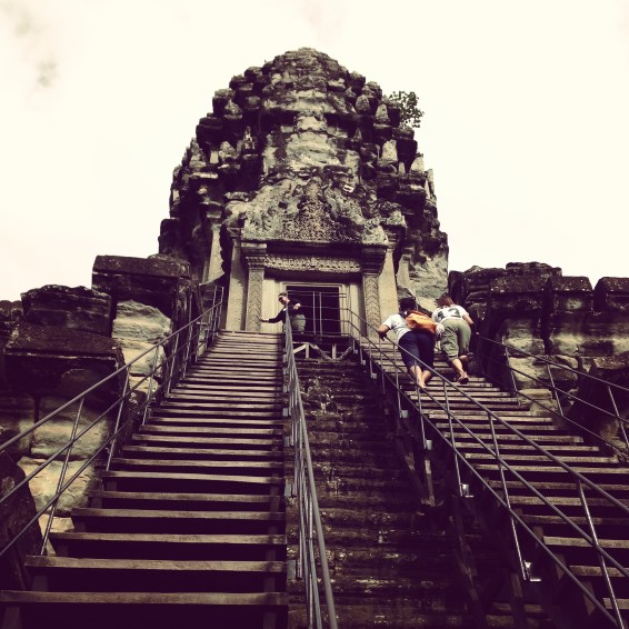 The Top Tower of the Angkor Wat - a must see monument