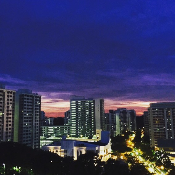 A gorgeous sunrise I caught from my window this morning...