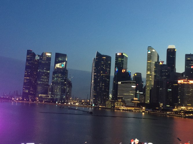 A part of the Singapore skyline