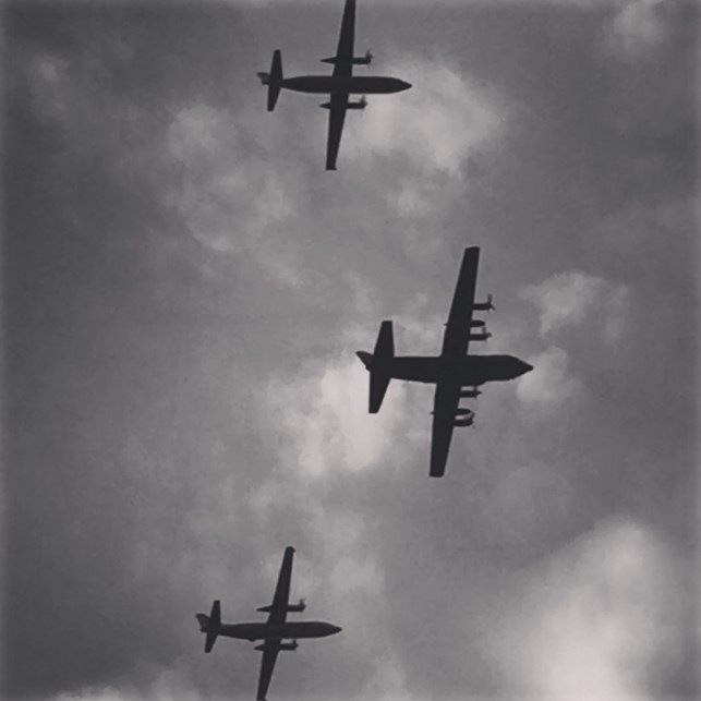 Arty shot of the RSAF flypast