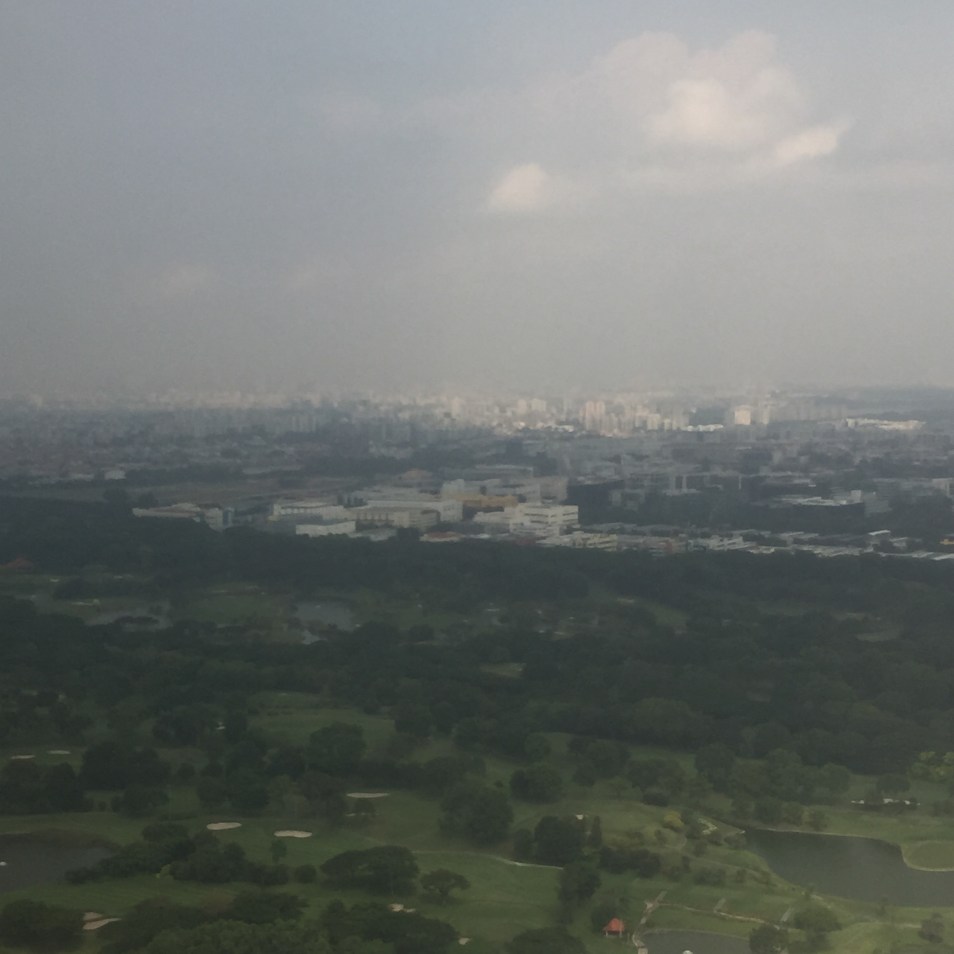Picture just at take-off from Singapore