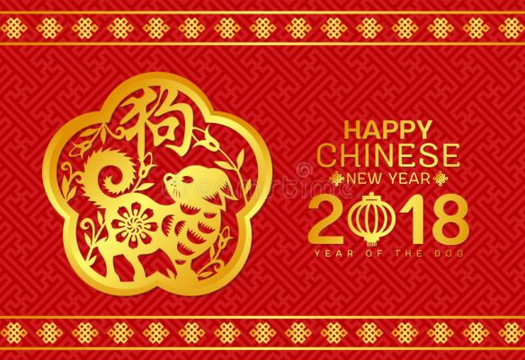 happy-chinese-new-year-card-gold-dog-zodiac-china-word-mean-dog-abstract-red-background-vector-design-96805933